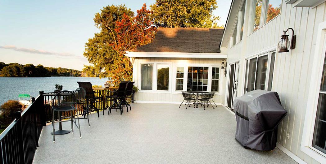 Vinyl deck surfaces are a very low-maintenance decking solution